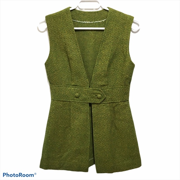 Jackets & Blazers - Vintage Authentic 1960s Vest Tunic Hippie Boho